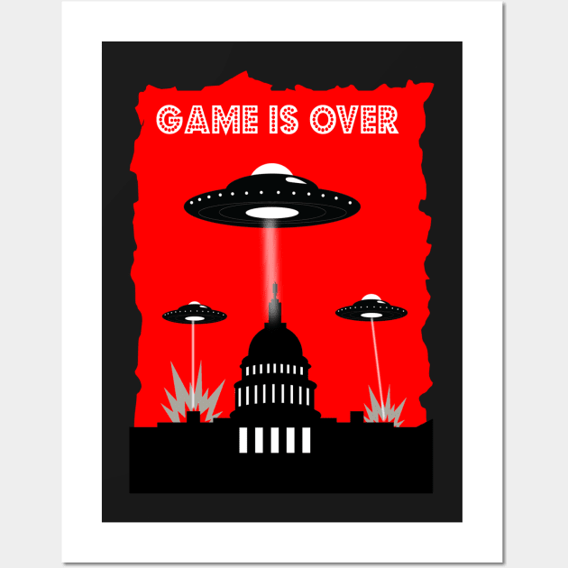 Game over Wall Art by southcats1